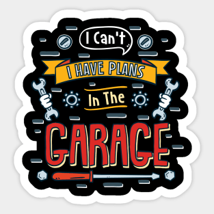 Garage gifts Sticker